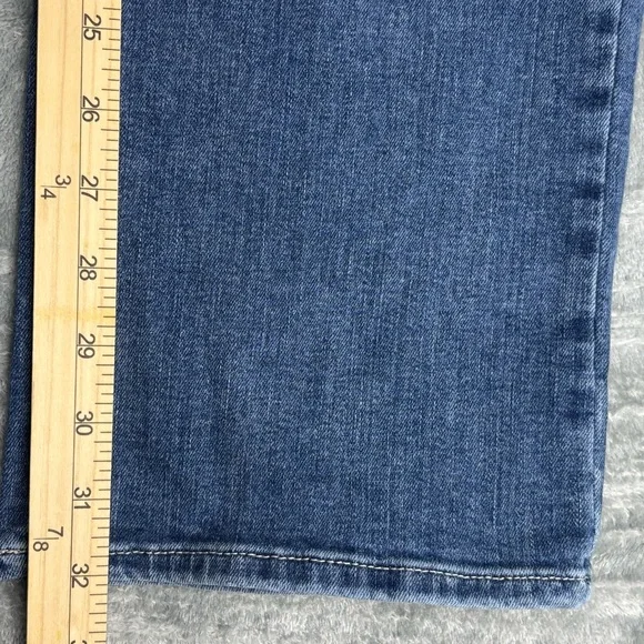 NYDJ Jeans Womens 14 Blue Marilyn Straight Lift Tuck Denim Stretch Medium Wash - Picture 13 of 14